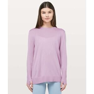 Lululemon Still At Ease Open Back Pullover Sweater in Antoinette Size 8